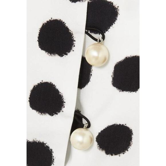 Mother of Pearl Tara Camisole Top Black White Polka Dot, Quiet Luxury $295 - Picture 3 of 16